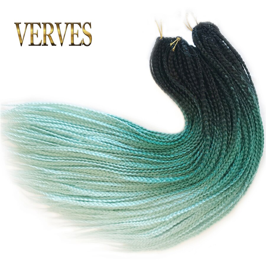 Verves box braid crochet braid 24 inch 22 roots/pack ׷  긣 ռ 극̵  ͽټ   ũ ũ  ߰ 극̵